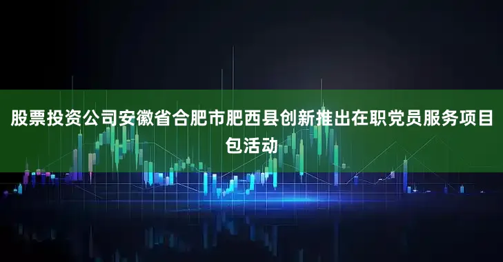 股票投资公司安徽省合肥市肥西县创新推出在职党员服务项目包活动